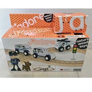 トイザらス - 知育玩具 ジャドール木製パトカー&レールセット