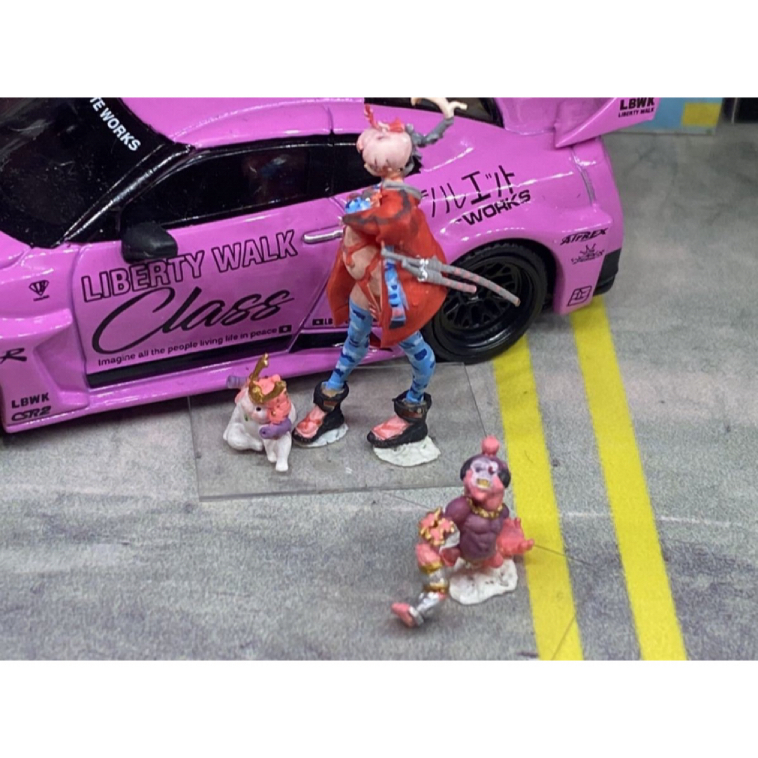 1:64　コミケ　撮影会　ギリギリ　美少女　フィギュア　3体セット精密塗装 ハンドメイドのおもちゃ(フィギュア)の商品写真