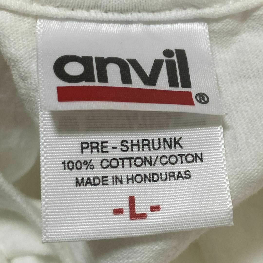 Anvil(アンビル)のアンビル 半袖Tシャツ スタニスラウス食品 企業 イタリア国旗 白T c52① メンズのトップス(Tシャツ/カットソー(半袖/袖なし))の商品写真