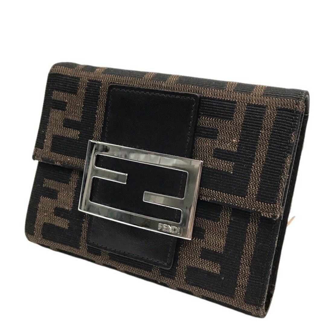 FENDI(フェンディ)のFENDI フェンディ ズッカ柄 三つ折り財布 31098 総柄 【良品】 22402R47 レディースのファッション小物(財布)の商品写真