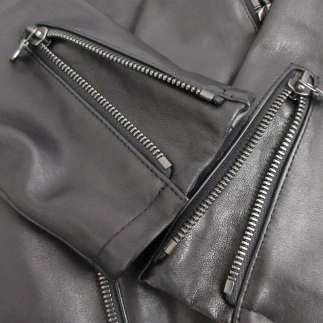 JOSEPH(ジョゼフ)のジョセフ 美品 ラムレザー シングルライダースジャケット 黒 48 約L メンズのジャケット/アウター(ライダースジャケット)の商品写真