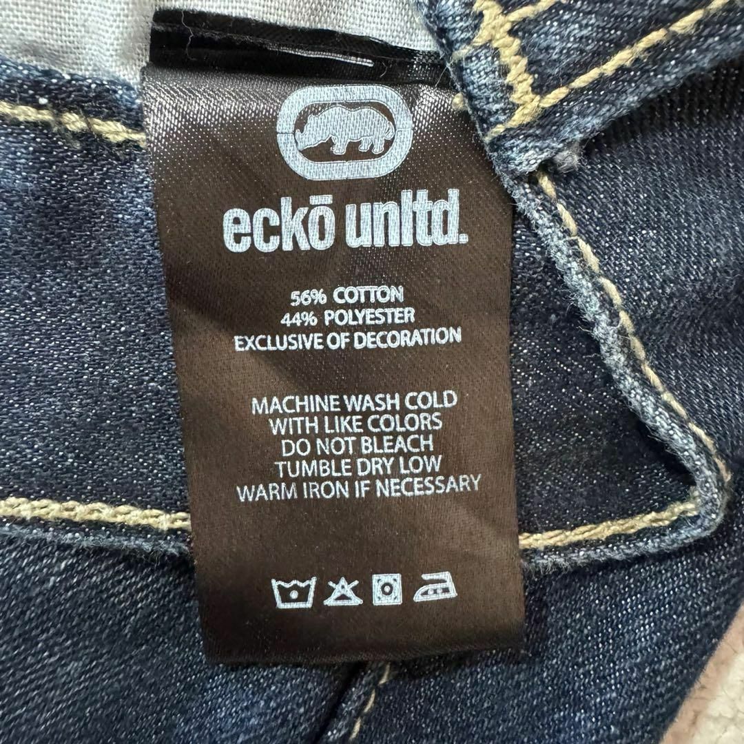 ECKŌ UNLTD（ECKO UNLTD）(エコーアンリミテッド)のECKO UNLTDエコー デニム スリム ストレート B-BOY ヒップホップ メンズのパンツ(デニム/ジーンズ)の商品写真