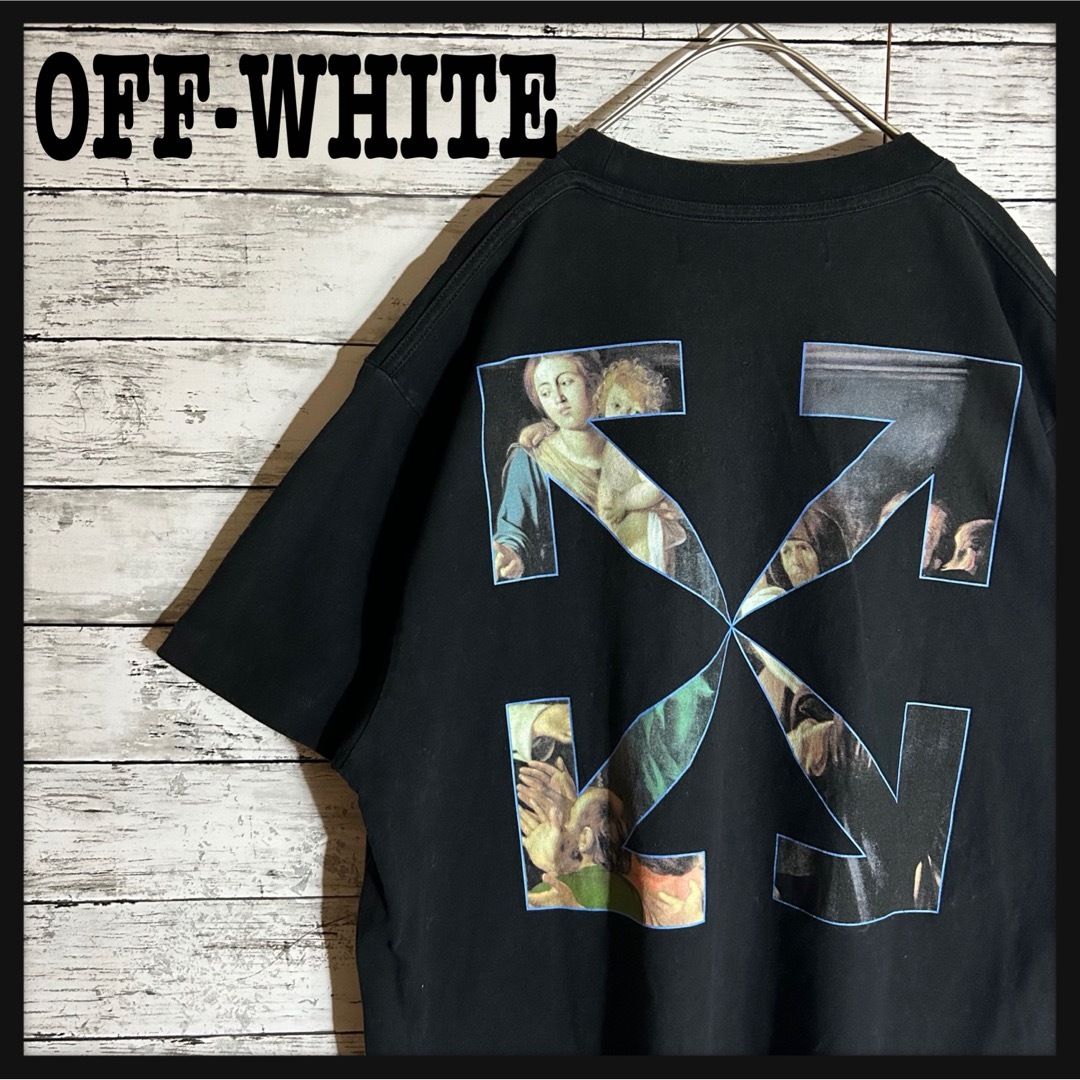 OFF-WHITE(オフホワイト)の【超人気デザイン】確実正規品☆オフホワイト☆クロスアロー☆XL相当　即完売モデル メンズのトップス(Tシャツ/カットソー(半袖/袖なし))の商品写真