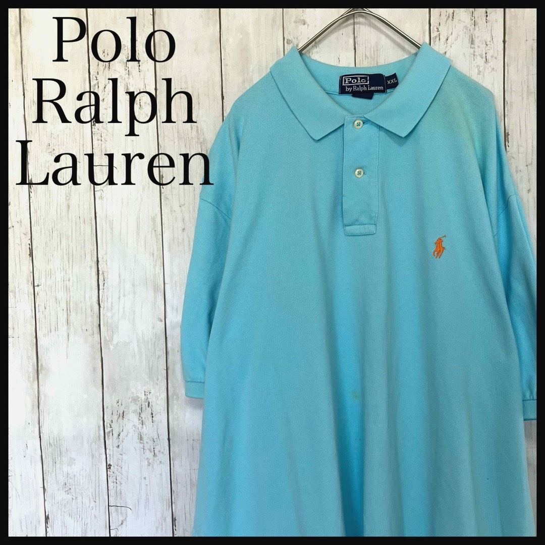 POLO RALPH LAUREN(ポロラルフローレン)のポロラルフローレン 半袖ポロシャツワンポイント刺繍ロゴ90s Z1221 メンズのトップス(ポロシャツ)の商品写真