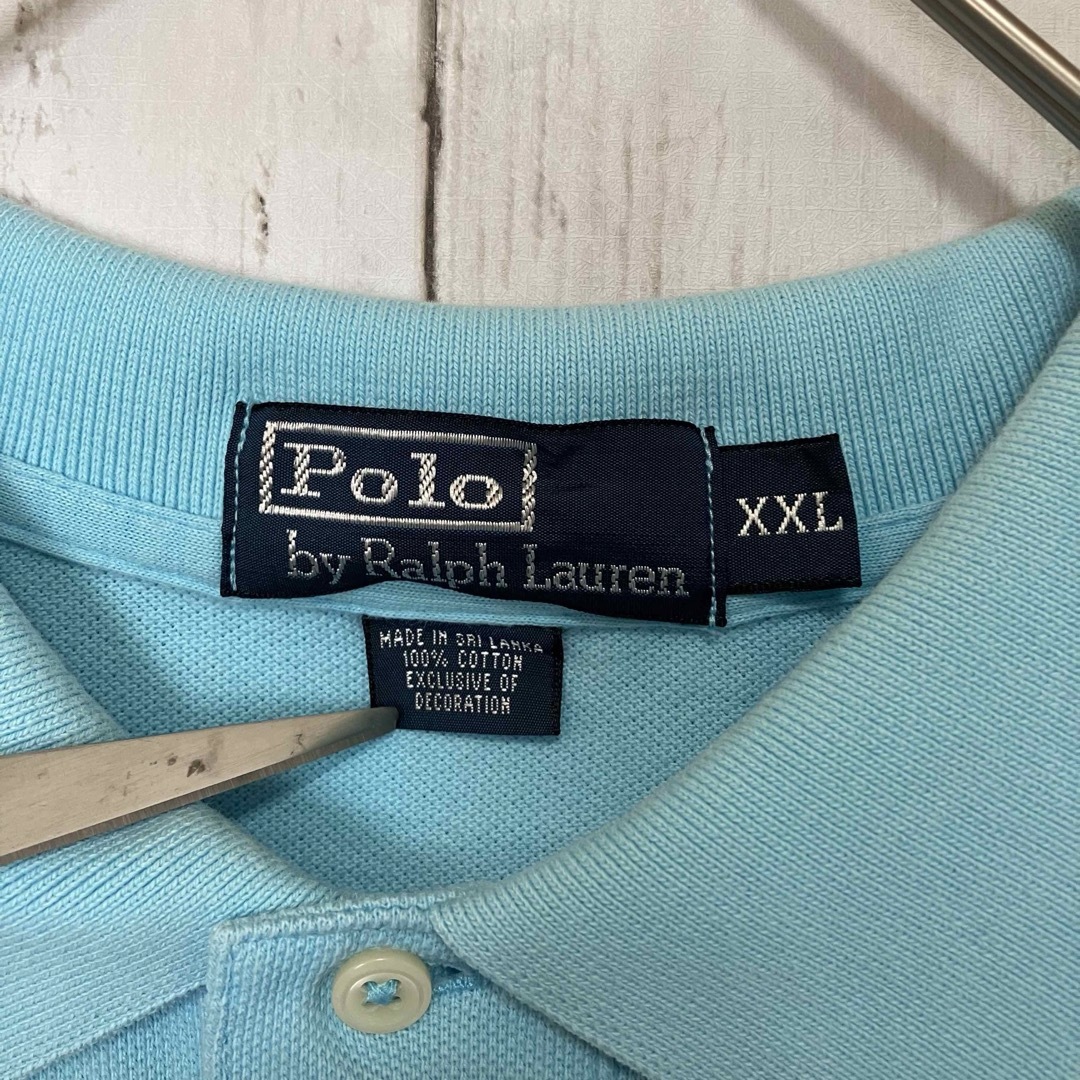 POLO RALPH LAUREN(ポロラルフローレン)のポロラルフローレン 半袖ポロシャツワンポイント刺繍ロゴ90s Z1221 メンズのトップス(ポロシャツ)の商品写真