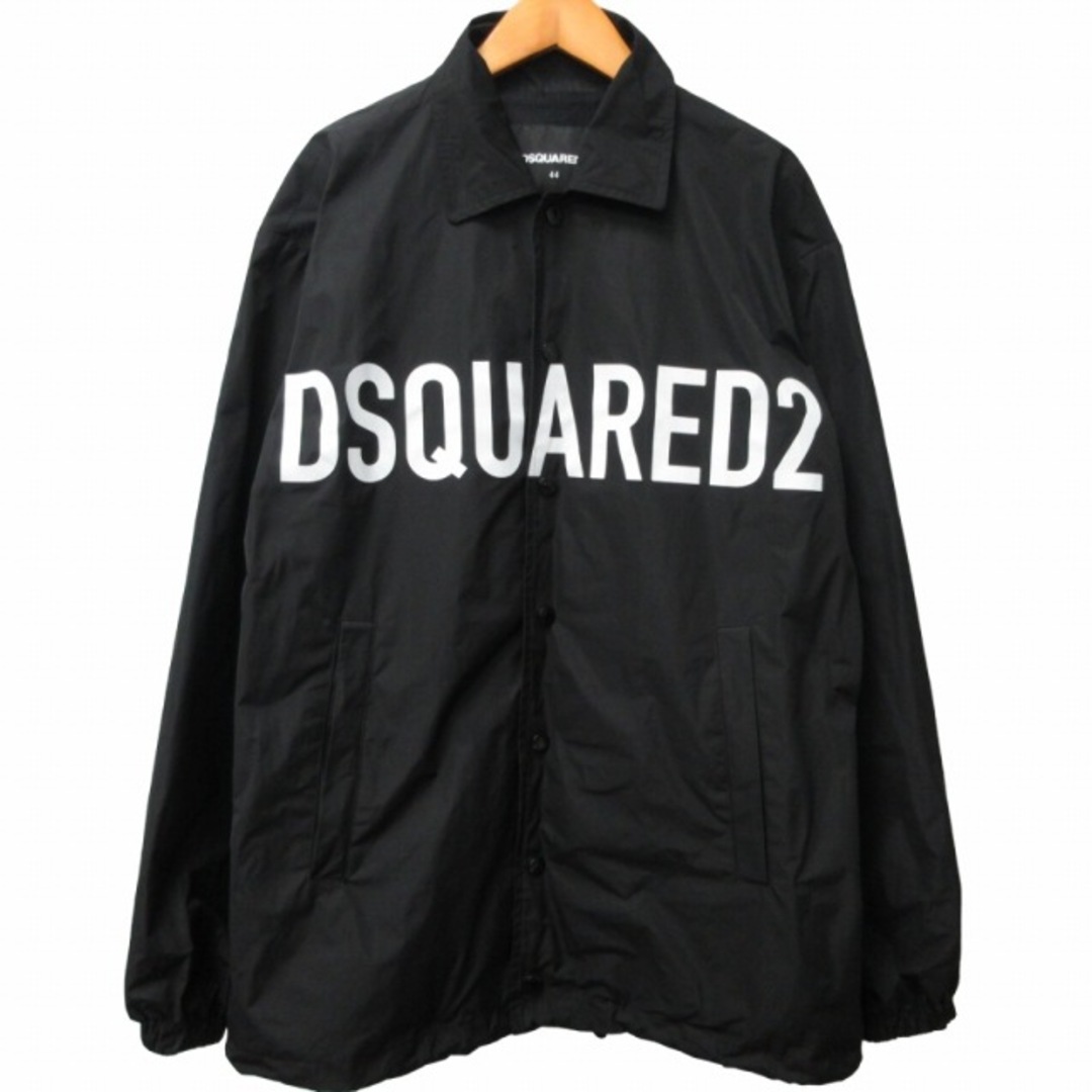 DSQUARED2(ディースクエアード)のディースクエアード 美品 コーチジャケット ナイロン 黒 44 約S相当 メンズのジャケット/アウター(その他)の商品写真