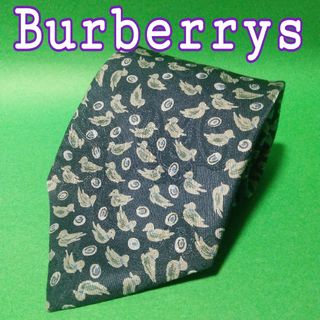 バーバリー(BURBERRY)の【極美品】  Burberrys　バーバリーズ　ぺイズリー　ネクタイ ネイビー(ネクタイ)