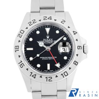 ロレックス(ROLEX)のロレックス エクスプローラーII 16570 ブラック P番 メンズ 中古 腕時計(腕時計(アナログ))