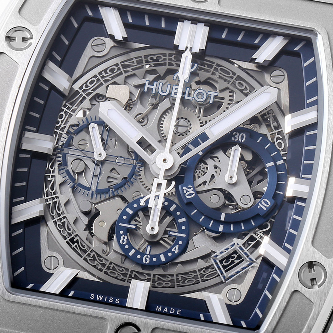 HUBLOT(ウブロ)のウブロ スピリット オブ ビッグバン チタニウム ブルー 601.NX.7170.LR メンズ 中古 腕時計 メンズの時計(腕時計(アナログ))の商品写真