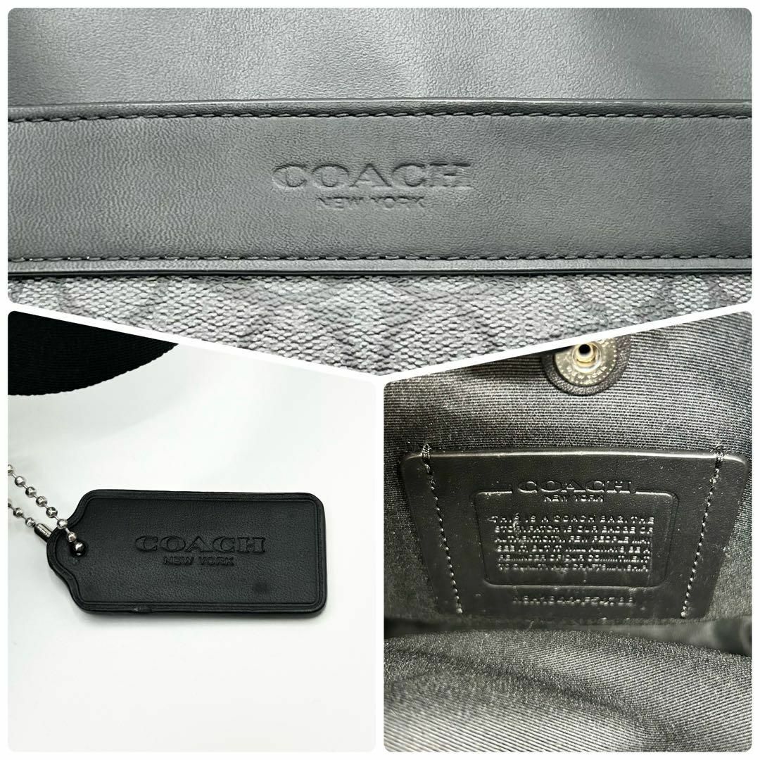 COACH(コーチ)のX567【未使用級】コーチ／フライト・ショルダーバッグ　シグネチャー　斜め掛け メンズのバッグ(ショルダーバッグ)の商品写真