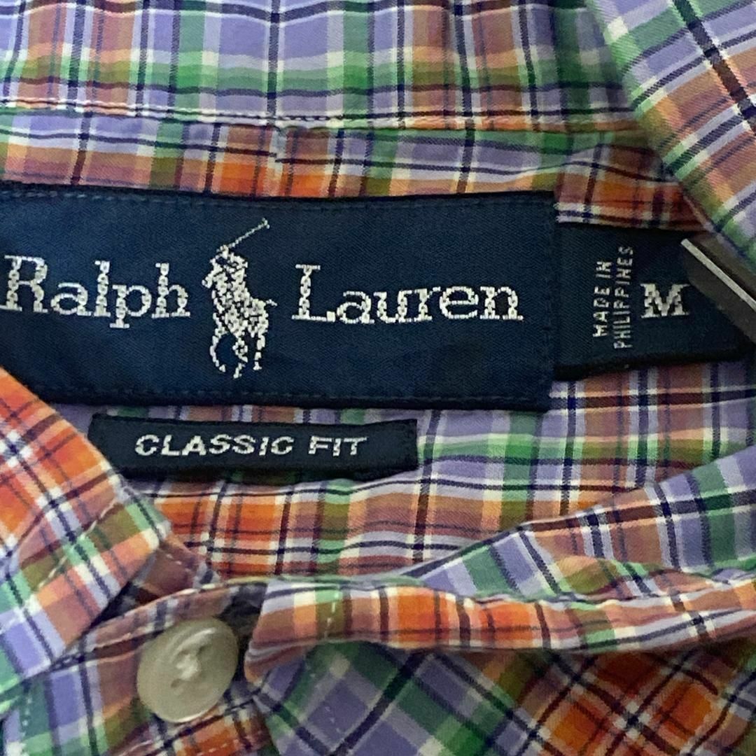 Ralph Lauren(ラルフローレン)のラルフローレン BD半袖シャツ チェック ポニー刺繍 US古着 f65 メンズのトップス(シャツ)の商品写真
