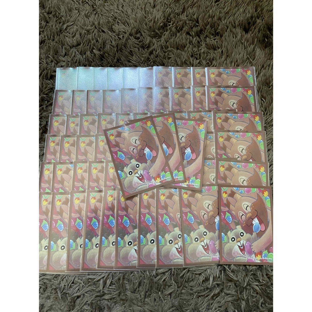 ポケモン(ポケモン)のポケカ　ホシガリス&ヨクバリス　デッキシールド63枚 エンタメ/ホビーのトレーディングカード(カードサプライ/アクセサリ)の商品写真