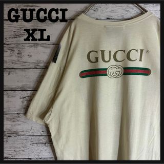 Gucci - 【即完売モデル】グッチ☆両面ロゴ☆ビッグロゴ　人気XLサイズ　入手困難