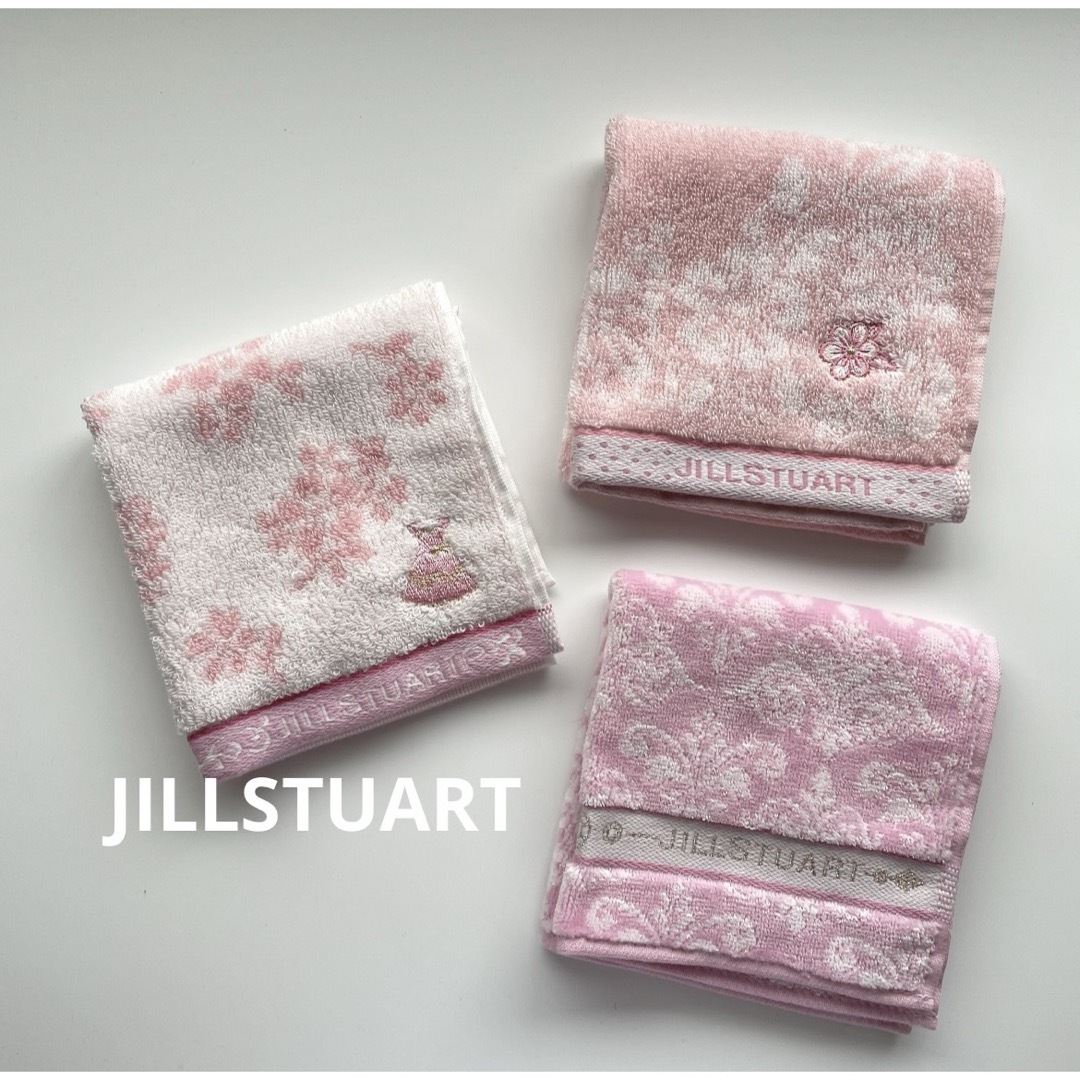 JILLSTUART(ジルスチュアート)の新品　ジルスチュアート　タオルハンカチ　3枚セット レディースのファッション小物(ハンカチ)の商品写真