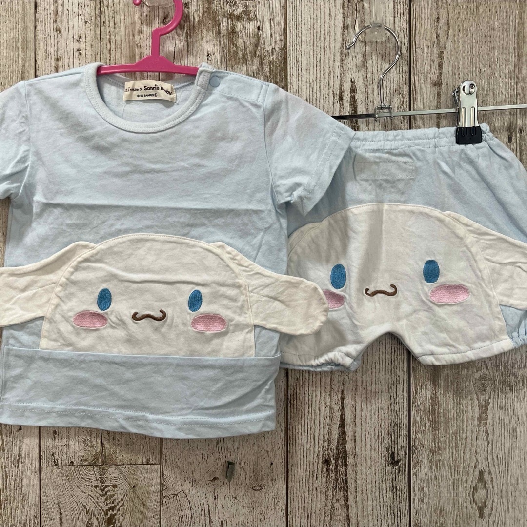 kid’s zoo(キッズズー)のkid's zoo シナモン上下 キッズ/ベビー/マタニティのキッズ服女の子用(90cm~)(Tシャツ/カットソー)の商品写真