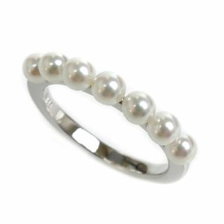 ミキモト(MIKIMOTO)のMIKIMOTO ミキモト K18WG ホワイトゴールド パール リング・指輪 PR-1426U パール約3.7mm 13号 3.3g レディース【中古】【美品】(リング(指輪))