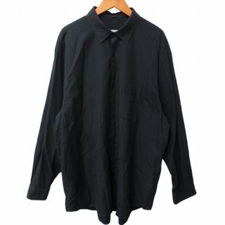 コモリ(COMOLI)のコモリ COMOLI 22AW コモリシャツ 黒 3 約L W03-02001(シャツ)