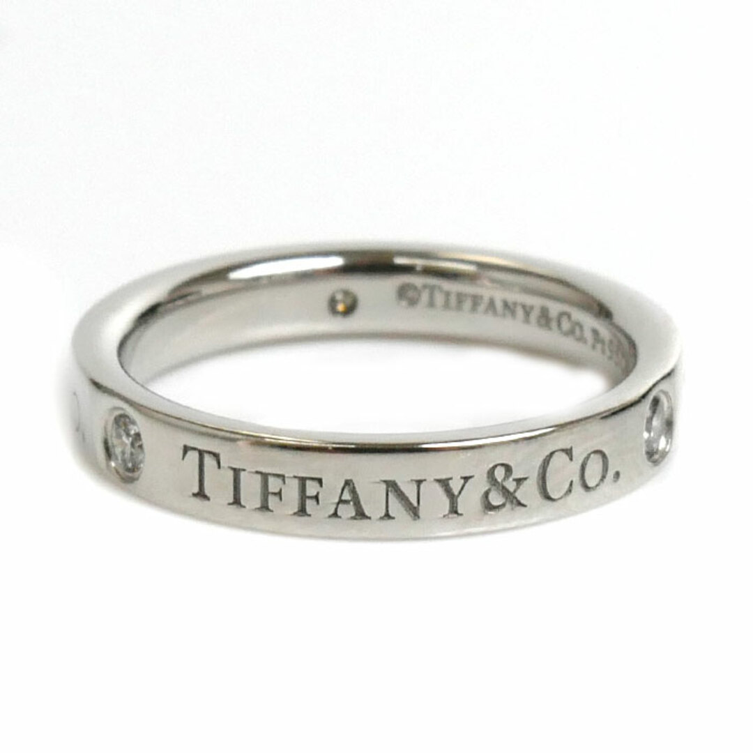 Tiffany & Co.(ティファニー)のTIFFANY&Co. ティファニー Pt950プラチナ フラットバンド 3P ダイヤ リング・指輪 60001879 ダイヤモンド 7.5号 4.7g レディース【中古】【美品】 レディースのアクセサリー(リング(指輪))の商品写真