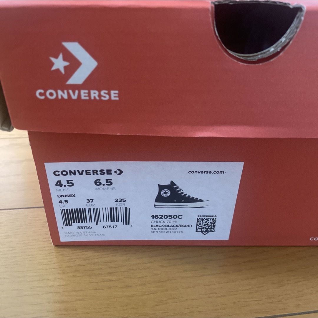 ALL STAR（CONVERSE）(オールスター)のct70 converse コンバース　ブラック　黒　37  23.5 4.5 レディースの靴/シューズ(スニーカー)の商品写真