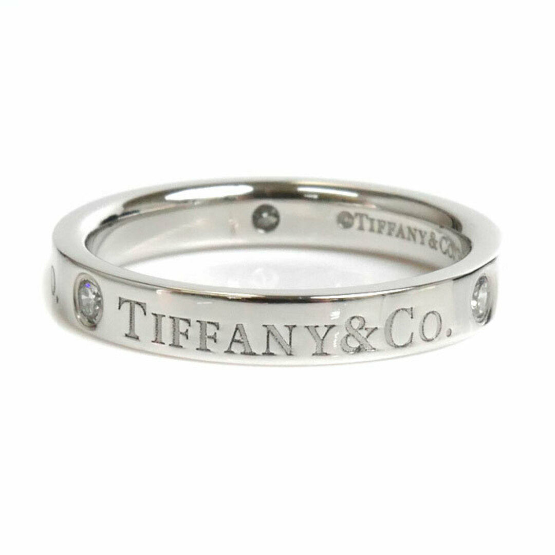 Tiffany & Co.(ティファニー)のTIFFANY&Co. ティファニー Pt950プラチナ フラットバンド 3PD リング・指輪 60001879 ダイヤモンド 7.5号 4.5g レディース【中古】【美品】 レディースのアクセサリー(リング(指輪))の商品写真