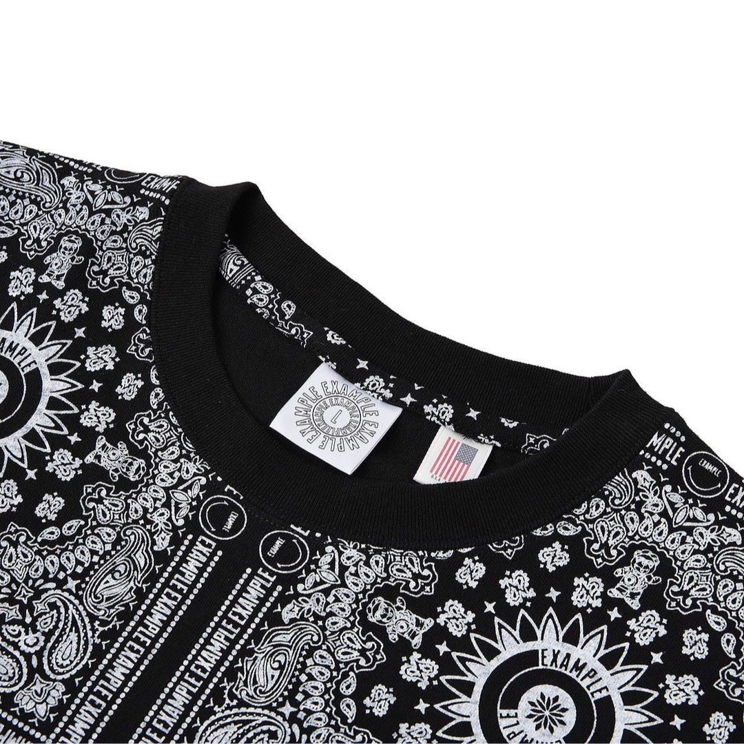 【新品】EXAMPLE BANDANA S/S TEE バンダナ・ペイズリー柄 メンズのトップス(Tシャツ/カットソー(半袖/袖なし))の商品写真