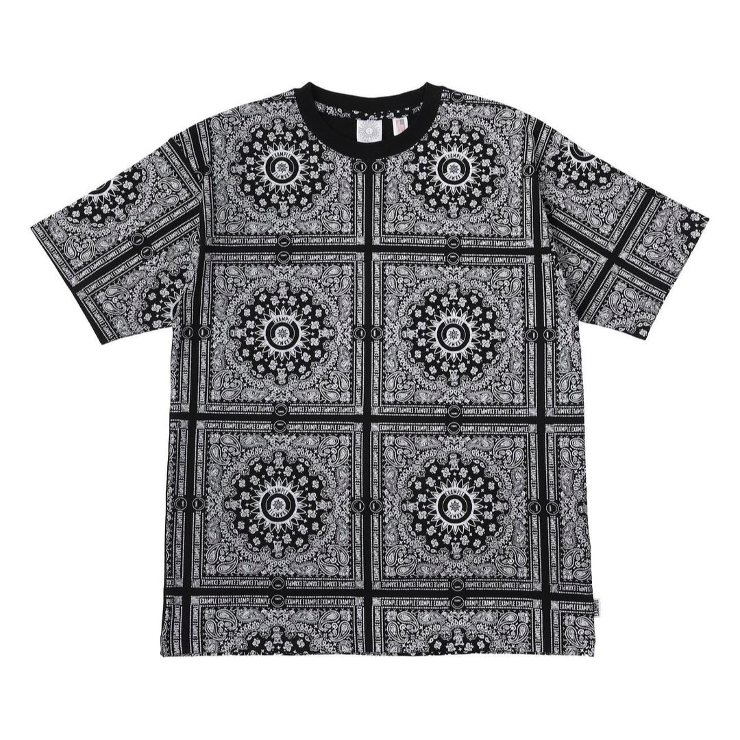 【新品】EXAMPLE BANDANA S/S TEE バンダナ・ペイズリー柄 メンズのトップス(Tシャツ/カットソー(半袖/袖なし))の商品写真