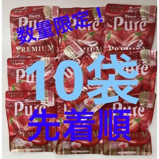 カンロ(カンロ)のピュレグミ　premium プレミアム　とちおとめ　苺　スパークリング　10個(菓子/デザート)