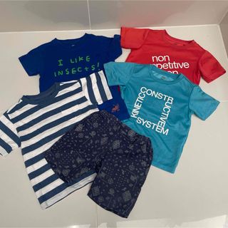 UNIQLO - ユニクロ　子供服　まとめて　tシャツ　ハーフパンツ　110 5着セット