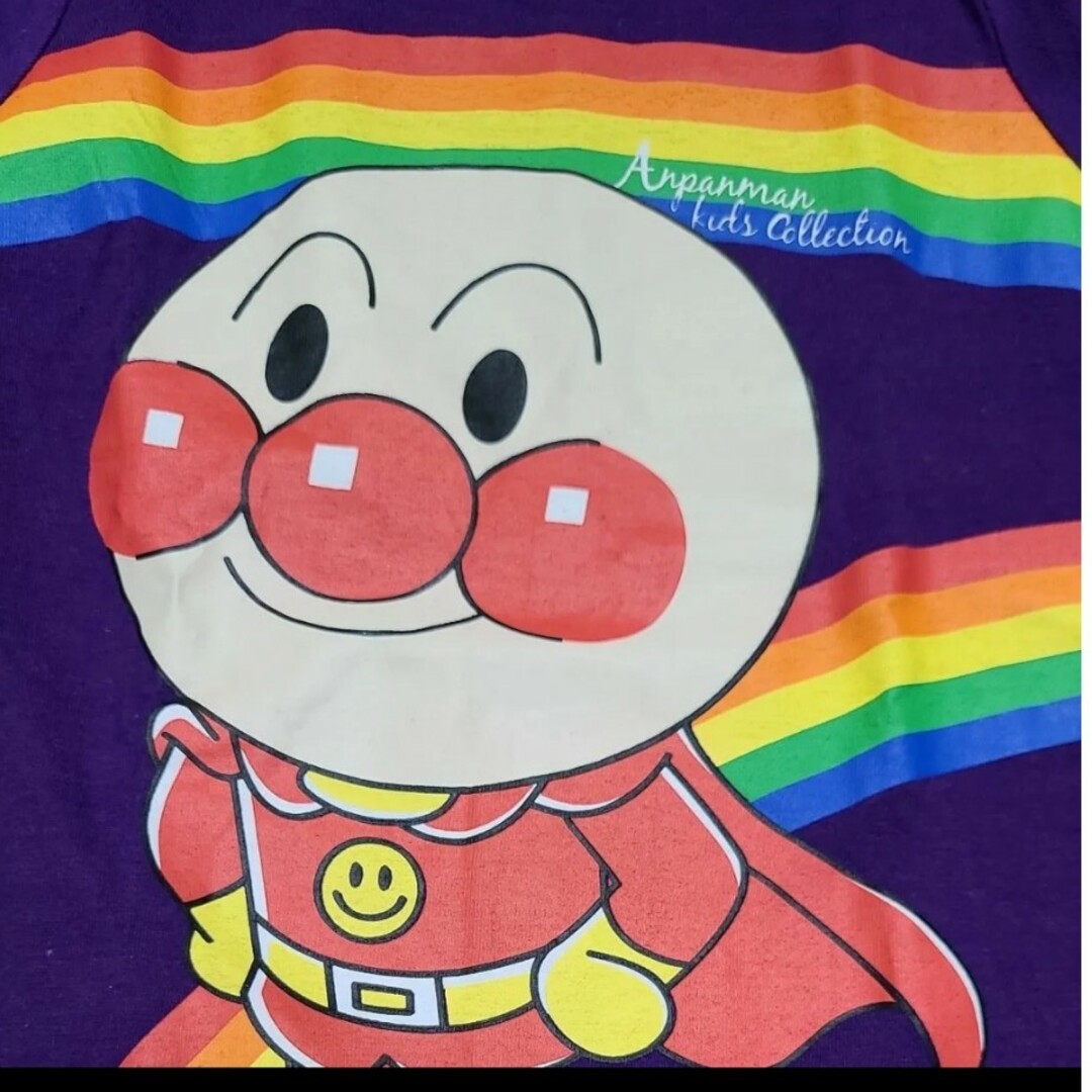 ANPANMAN KIDS COLLECTION(アンパンマンキッズコレクション)のアンパンマン  半袖Tシャツ レインボー 100cm キッズ/ベビー/マタニティのキッズ服男の子用(90cm~)(Tシャツ/カットソー)の商品写真