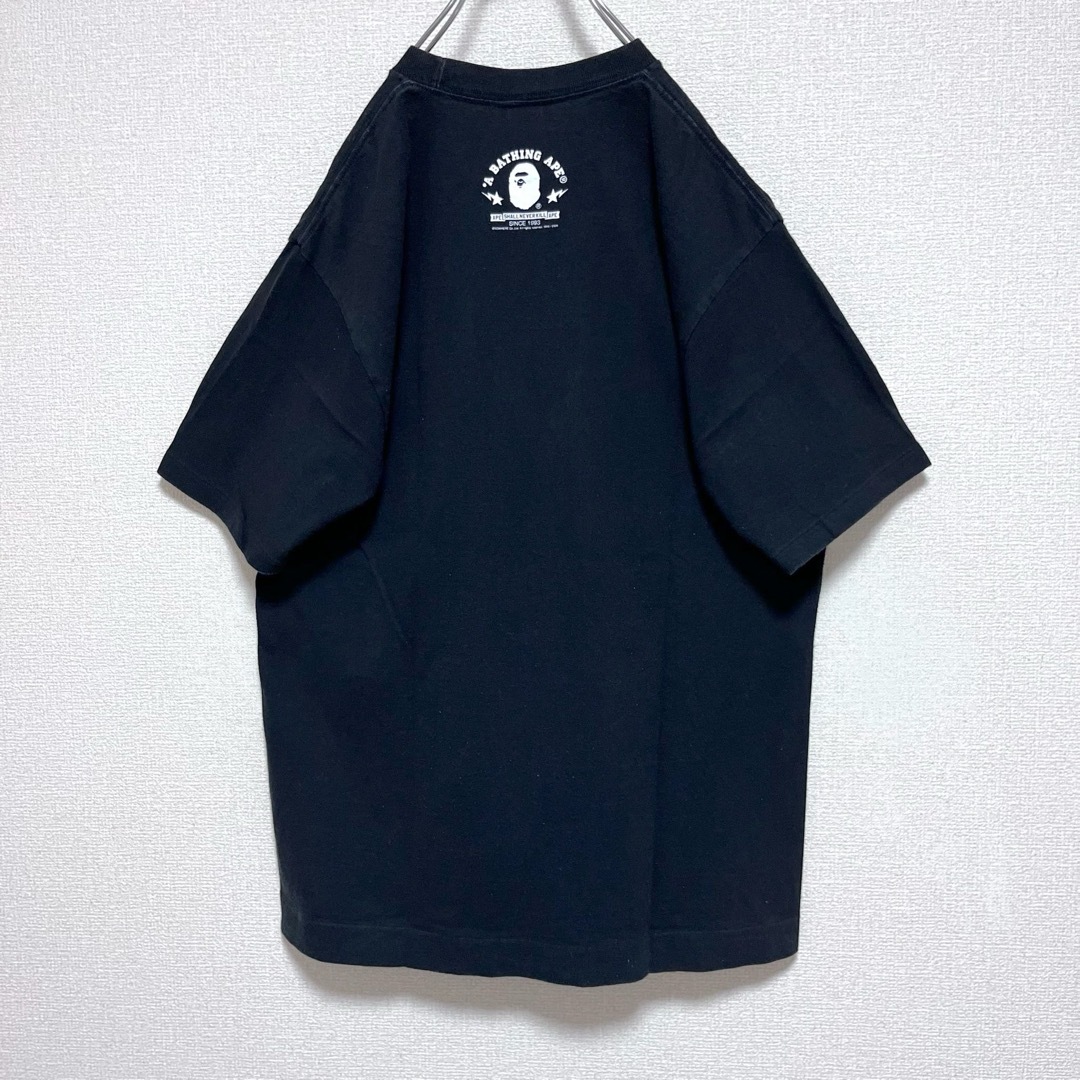 A BATHING APE(アベイシングエイプ)のA BATHING APE エイプ Tシャツ 半袖 ブラック マイロ×シャーク メンズのトップス(Tシャツ/カットソー(半袖/袖なし))の商品写真