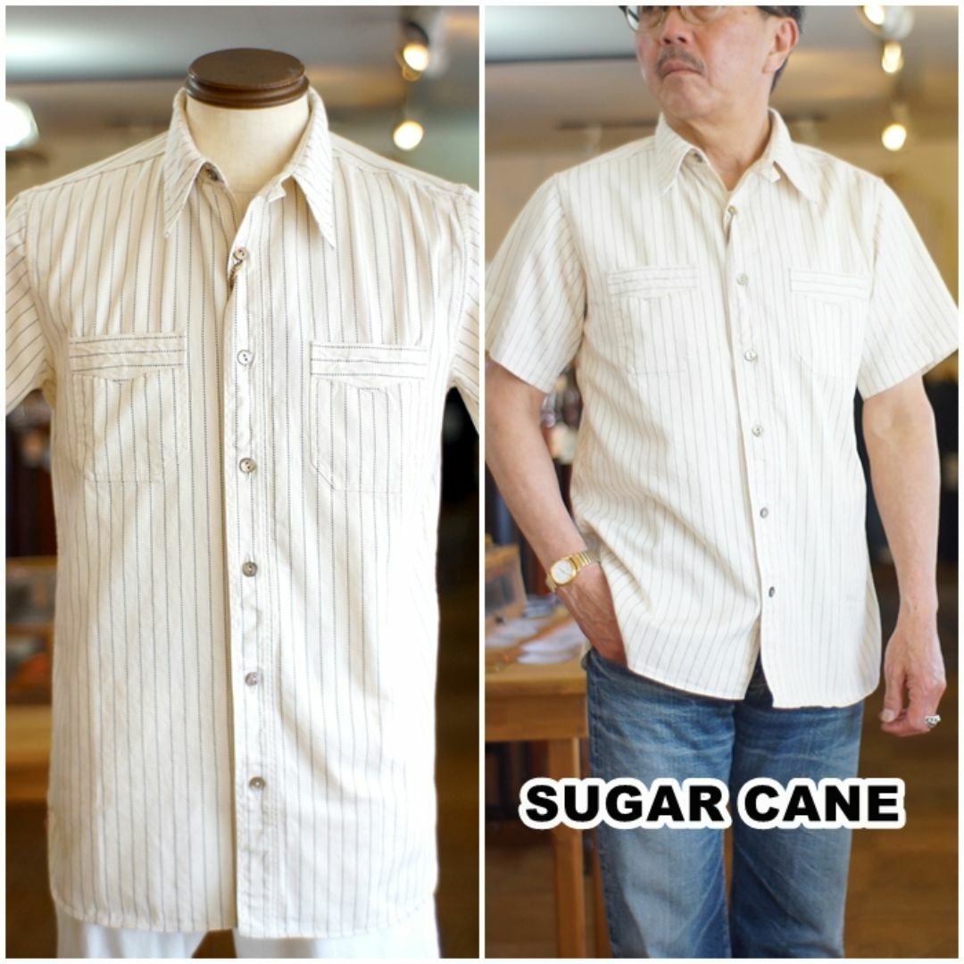 Sugar Cane(シュガーケーン)のシュガーケーン SUGAR CANE ウォバッシュ 半袖シャツ 37275 XL メンズのトップス(シャツ)の商品写真