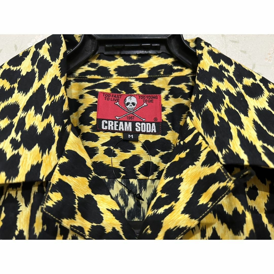 ＊CREAM SODA レオパード ヒョウ柄 オープンカラー 長袖シャツ M メンズのトップス(シャツ)の商品写真