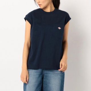 ダントン(DANTON)のほぼ未使用！ダントン ノースリーブ　ポケットTシャツ JD-9173 レディース(Tシャツ/カットソー(半袖/袖なし))