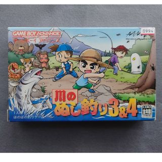 ニンテンドウ(任天堂)の【完品】川のぬし釣り 3 & 4 GBA ゲームボーイアドバンス 箱 説明書(携帯用ゲームソフト)