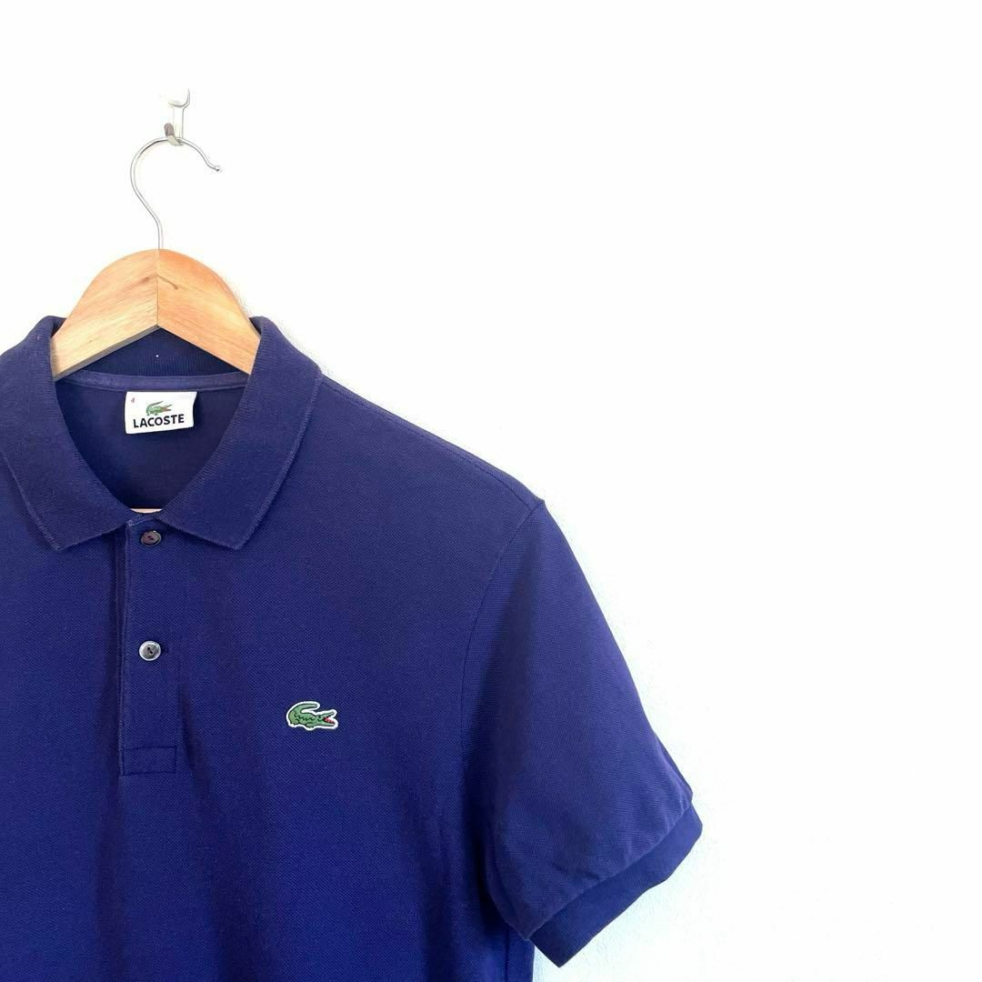 LACOSTE(ラコステ)のラコステ　ポロシャツ　紫　パープル　4 XL メンズのトップス(ポロシャツ)の商品写真