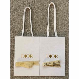 ディオール(Dior)のDior  ショッパー　2枚セット　ゴールドリボン付き(ショップ袋)