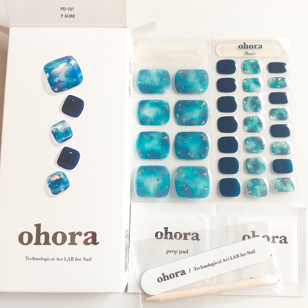 ohora(オホーラ)のohora セミキュア フット ジェルネイルシート コスメ/美容のネイル(ネイル用品)の商品写真