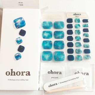 オホーラ(ohora)のohora セミキュア フット ジェルネイルシート(ネイル用品)