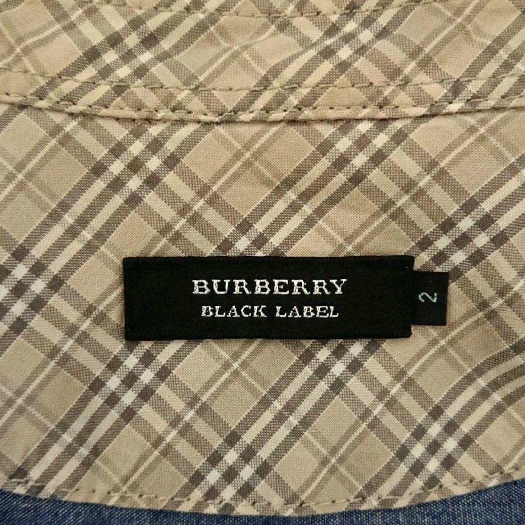 BURBERRY BLACK LABEL(バーバリーブラックレーベル)のバーバリー ブラックレーベル ホース 刺繍 ロゴ ノバチェック 長袖 シャツ メンズのトップス(シャツ)の商品写真