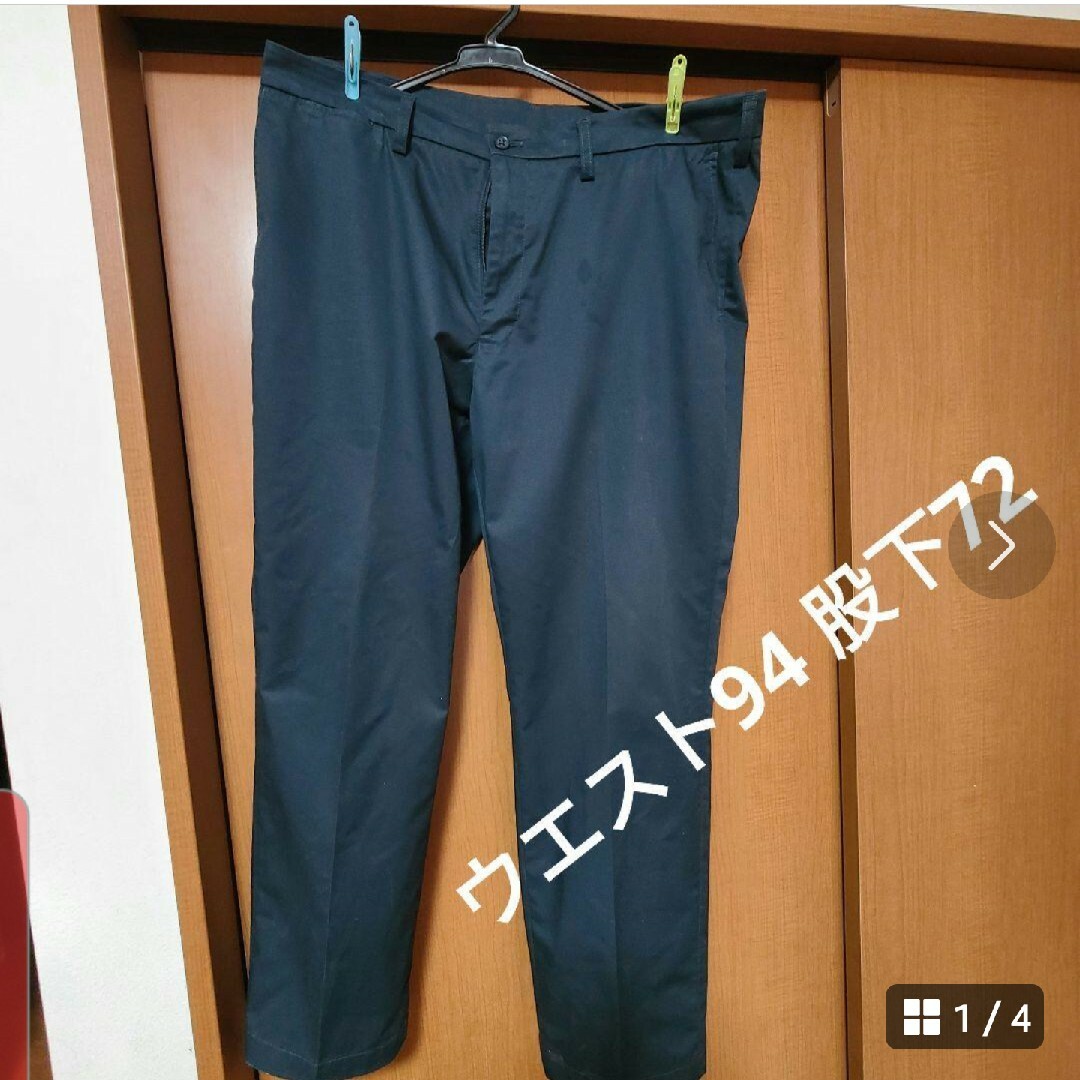 紺色ズボン　　ウエスト94 股下72 メンズのパンツ(その他)の商品写真