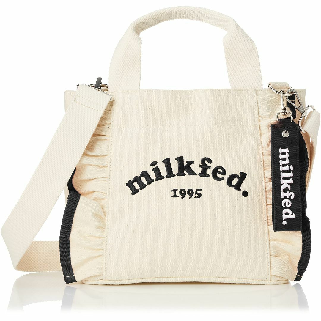 色: ホワイト[ミルクフェド] トートバッグ RUFFLE MINI BAG レディースのバッグ(その他)の商品写真