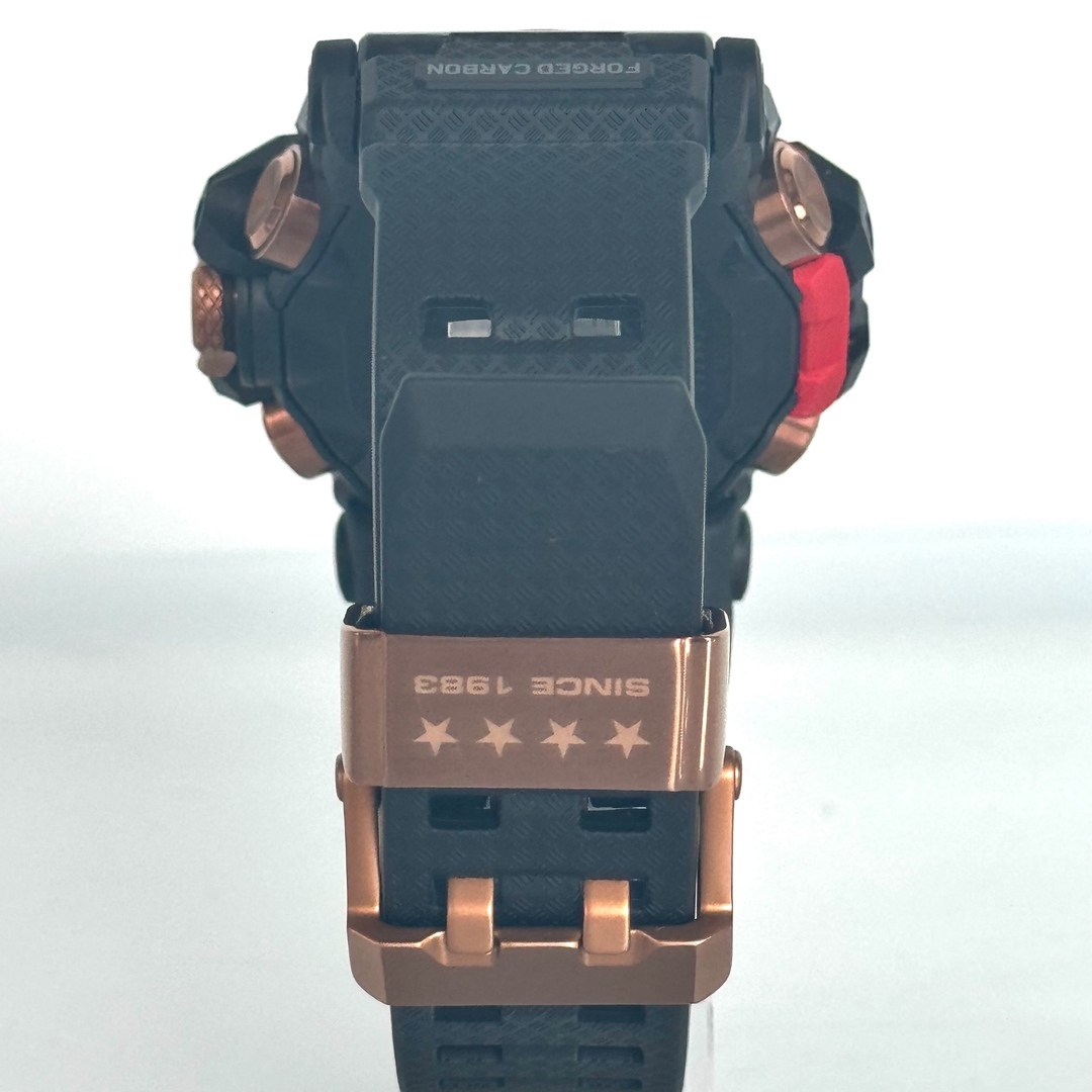 G-SHOCK(ジーショック)の【ほぼ未使用】カシオ　G-SHOCK　ジーショック　マッドマスター　MASTER OF G-LAND　GWG-2040FR-1AJR　40周年限定モデル　電波ソーラー　アナデジ　多機能　黒　赤　樹脂 メンズの時計(腕時計(アナログ))の商品写真