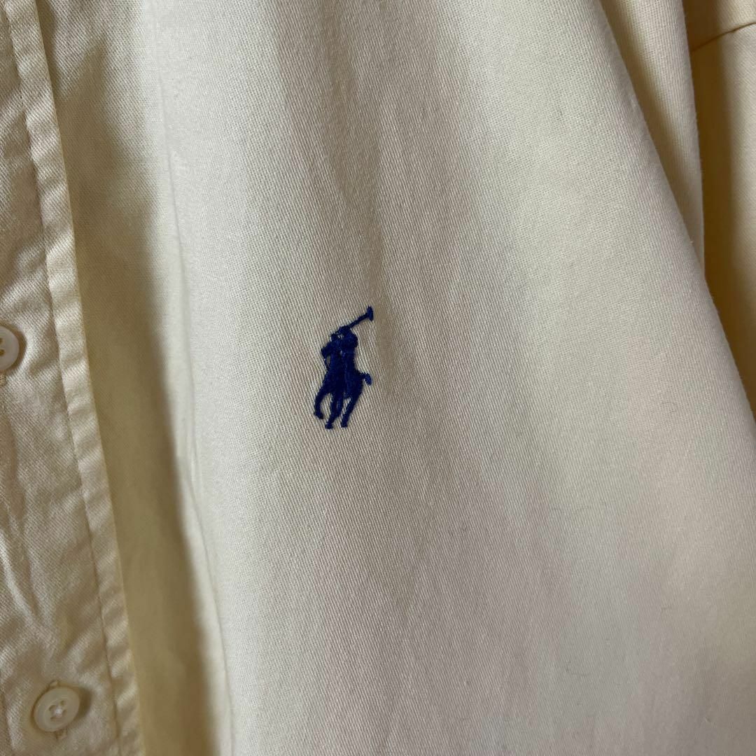 Ralph Lauren(ラルフローレン)のW1 ラルフローレン　オックスフォードシャツ　長袖　北マリアナ製　Ｌメンズ大きめ メンズのトップス(Tシャツ/カットソー(七分/長袖))の商品写真