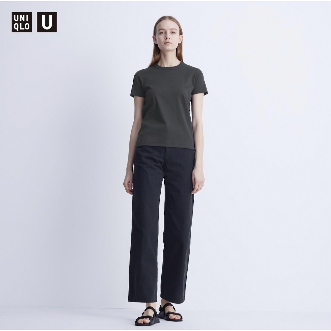 UNIQLO(ユニクロ)のユニクロ ハイウエストストレートカラージーンズ レディースのパンツ(デニム/ジーンズ)の商品写真