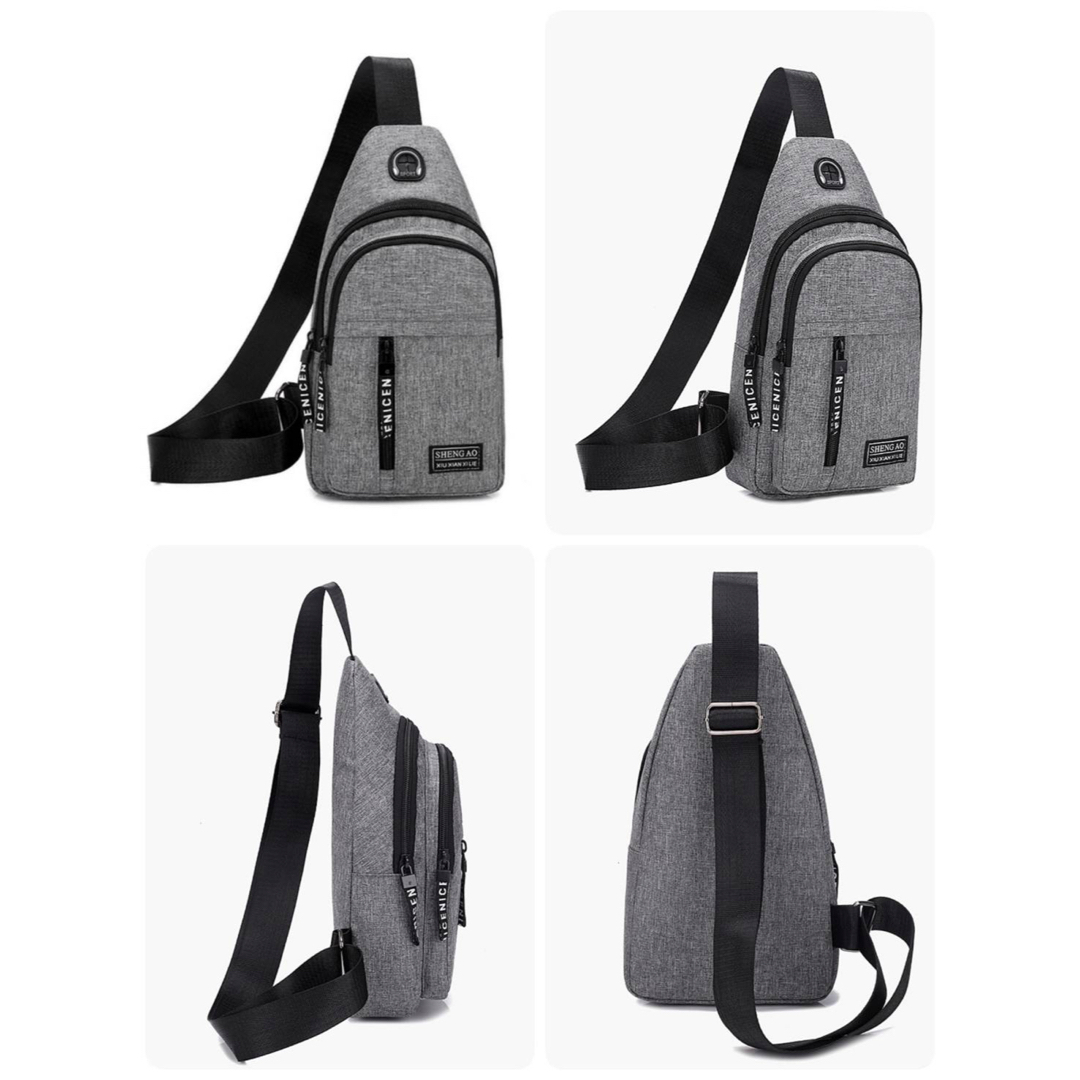 ショルダーバック メンズ ボディバッグ 斜めがけ 撥水 レディース 黒 軽量 メンズのバッグ(ボディーバッグ)の商品写真