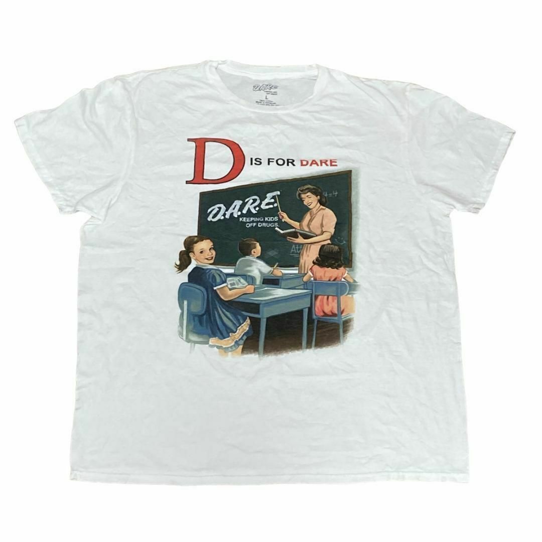 D.A.R.E. 半袖Tシャツ 子供 教室 先生 チャリティー 白T c41 メンズのトップス(Tシャツ/カットソー(半袖/袖なし))の商品写真