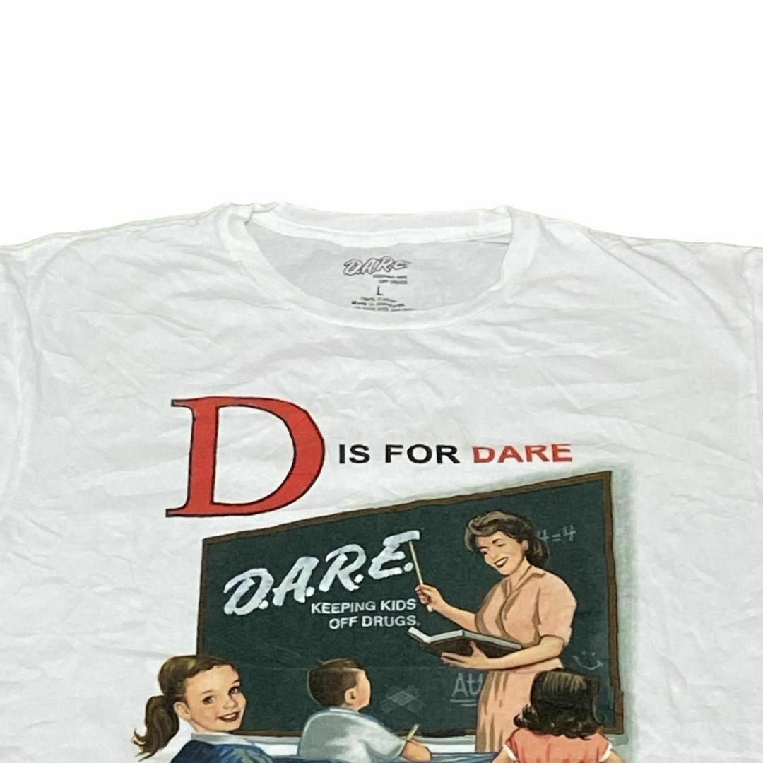 D.A.R.E. 半袖Tシャツ 子供 教室 先生 チャリティー 白T c41 メンズのトップス(Tシャツ/カットソー(半袖/袖なし))の商品写真