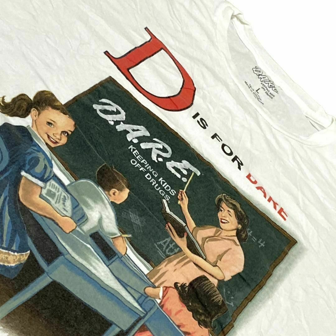 D.A.R.E. 半袖Tシャツ 子供 教室 先生 チャリティー 白T c41 メンズのトップス(Tシャツ/カットソー(半袖/袖なし))の商品写真