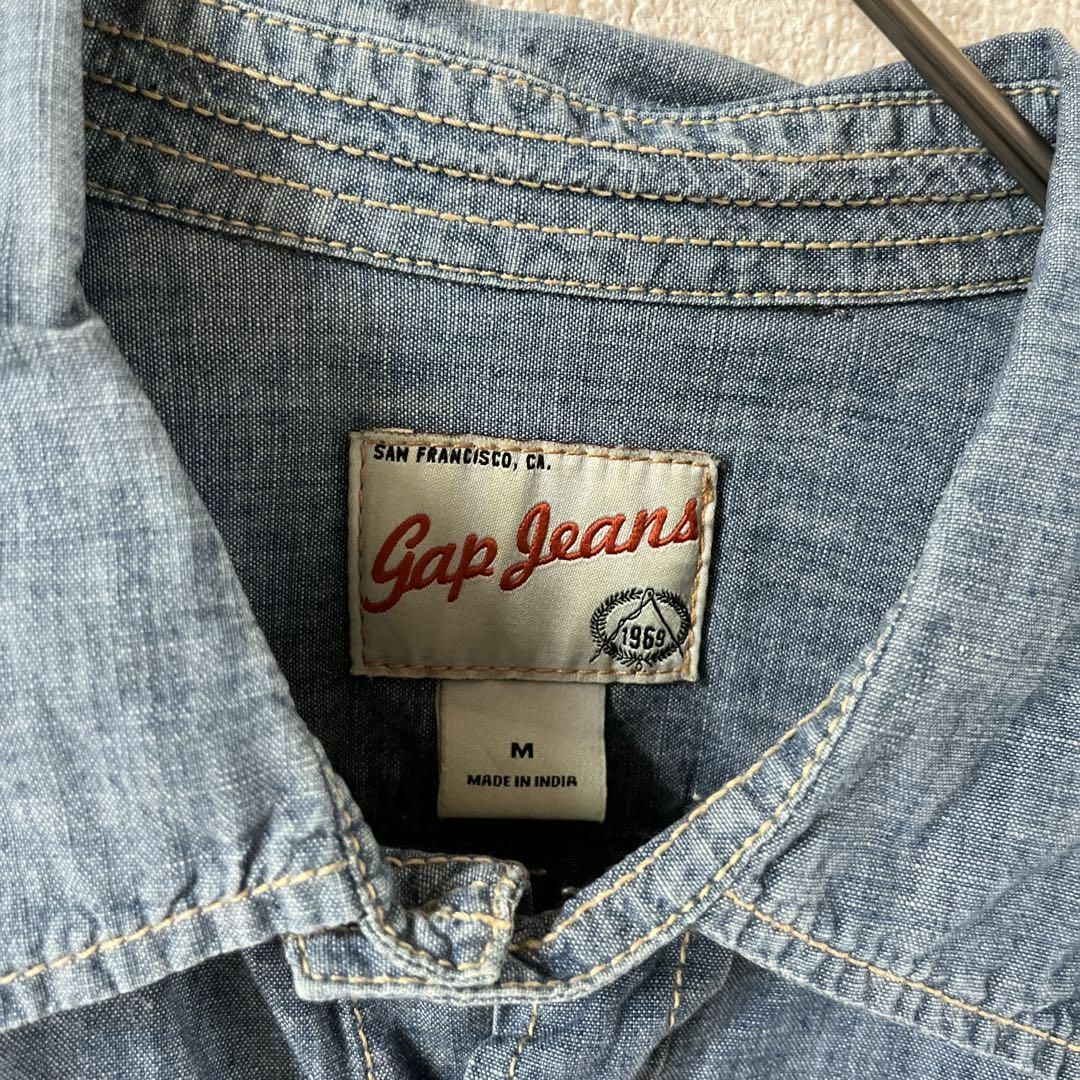 GAP(ギャップ)のT2 GAPJEANS ヴィンテージギャップデニムシャツ長袖　Mメンズ メンズのトップス(Tシャツ/カットソー(七分/長袖))の商品写真