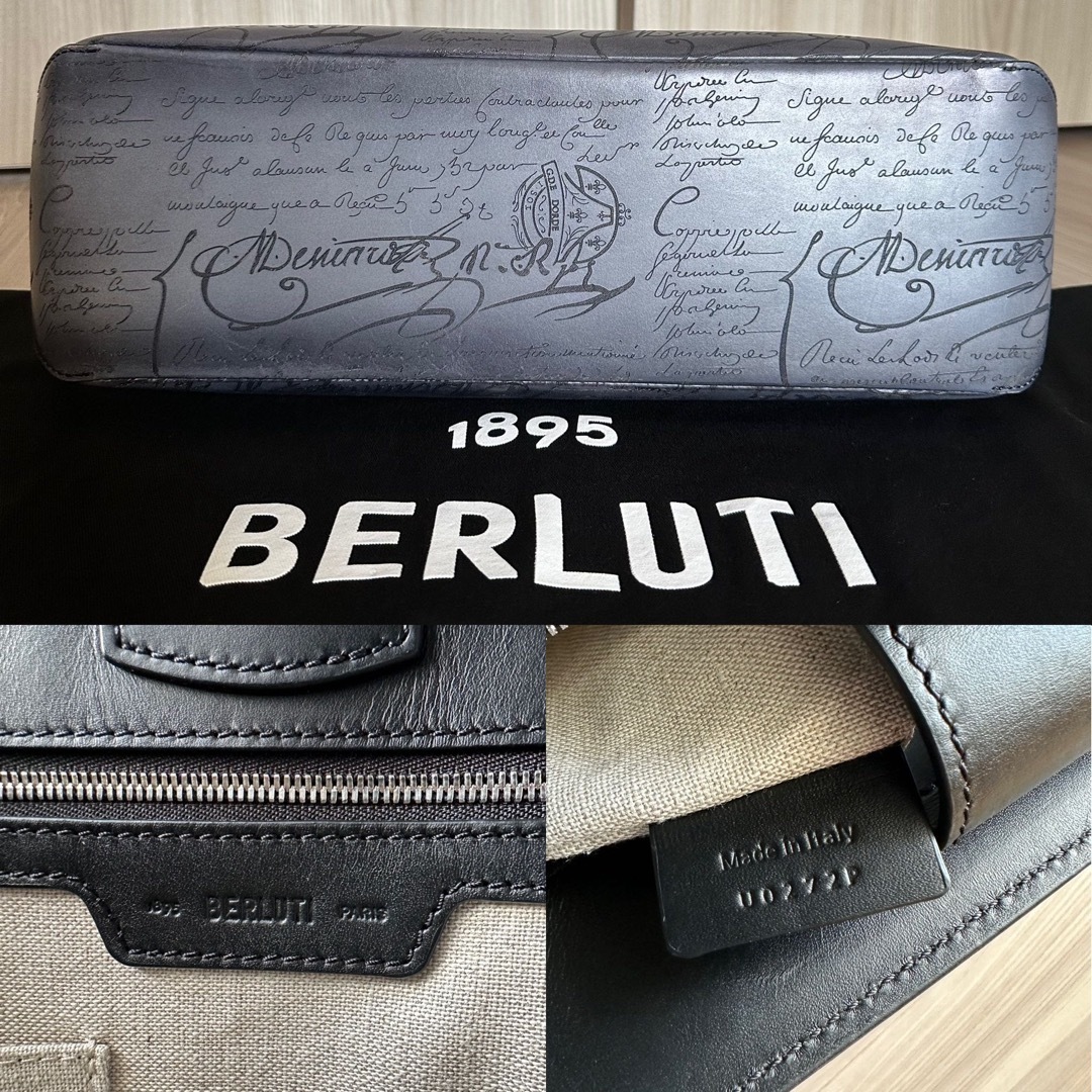 Berluti(ベルルッティ)の定価48,4万 ベルルッティ トゥジュールミニ トートバッグ ライトアルミニオ メンズのバッグ(トートバッグ)の商品写真